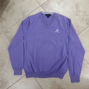 Brooks Brothers Purple V-Neck Sweater